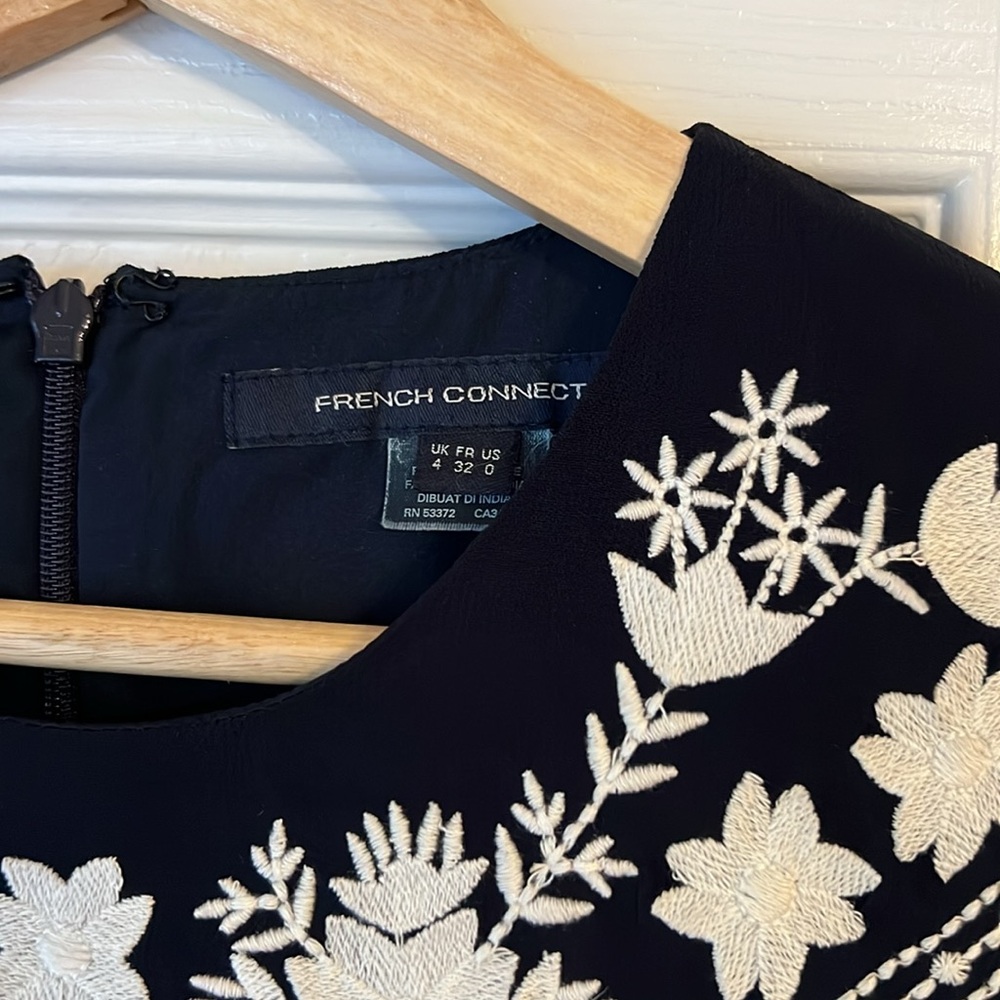Embroidered French Connection Mini Dress - Picture 2 of 5